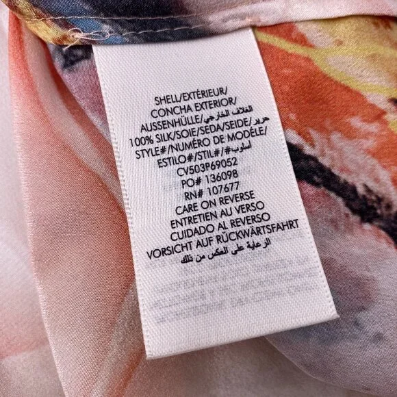 Alice + Olivia x Kelly Dabbah Willa Silk Thrive Blouse XL NWT $395 - Picture 9 of 10